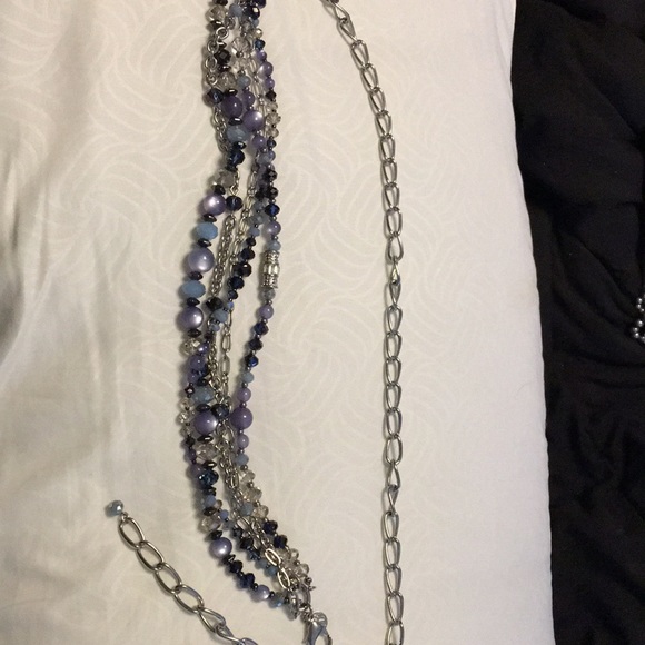 White House Black Market Accessories - White House black market jeweled chain belt.